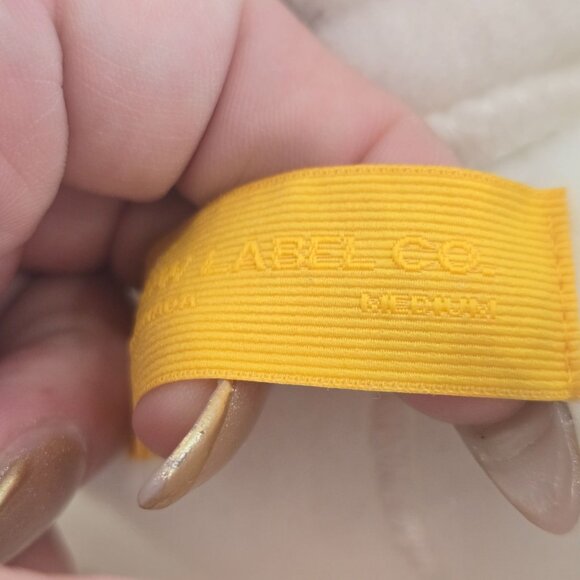 Yellow Label Co. Women's White Fleece Jogger Pants Size Medium warm soft comfy - Picture 5 of 9